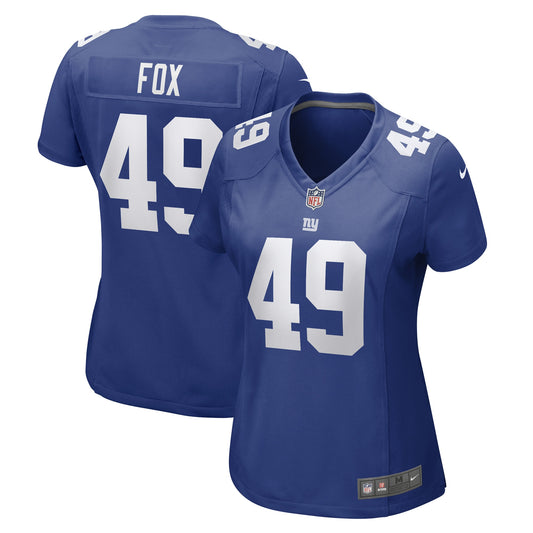 Tomon Fox New York Giants Nike Women's Game Player Jersey - Royal