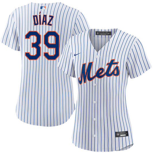 Women's New York Mets Edwin Diaz Cool Base Replica Home Jersey - White