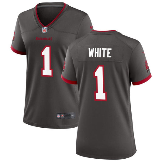 Rachaad White Tampa Bay Buccaneers Nike Women's Alternate Game Jersey - Pewter