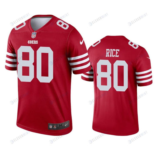 San Francisco 49ers 80 Jerry Rice 2022-23 Legend Scarlet Jersey - Men's