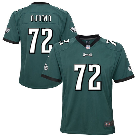 Moro Ojomo Philadelphia Eagles Nike Youth Team Game Jersey - Midnight Green