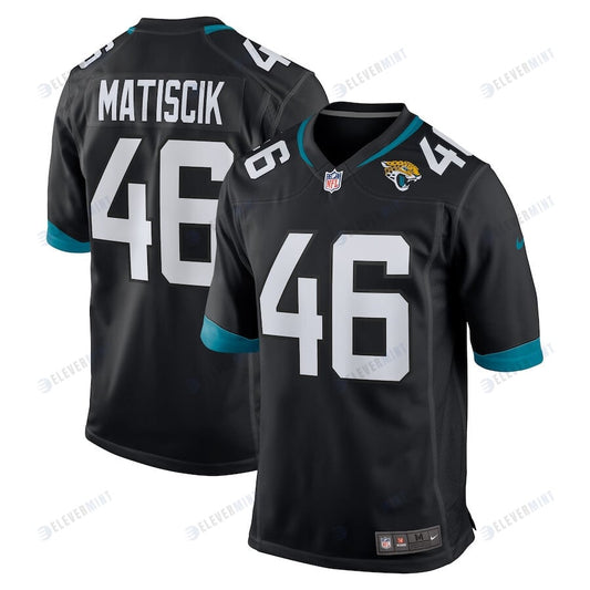 Ross Matiscik 46 Jacksonville Jaguars Men's Game Jersey - Black