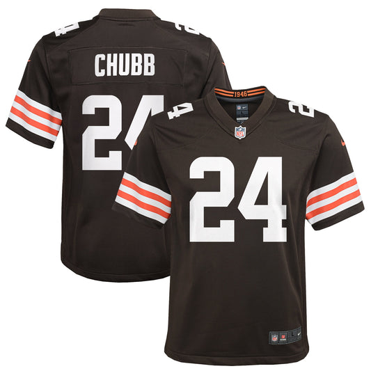 Nick Chubb Cleveland Browns Nike Youth Game Jersey - Brown