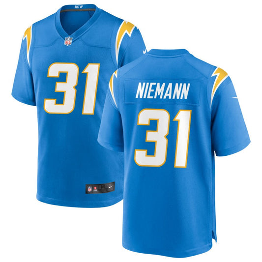 Nick Niemann Los Angeles Chargers Nike Game Jersey - Powder Blue