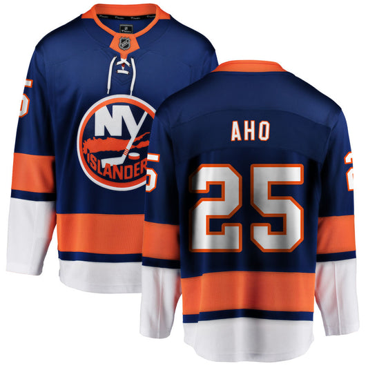 Sebastian Aho New York Islanders Fanatics Branded Home Breakaway Jersey - Blue