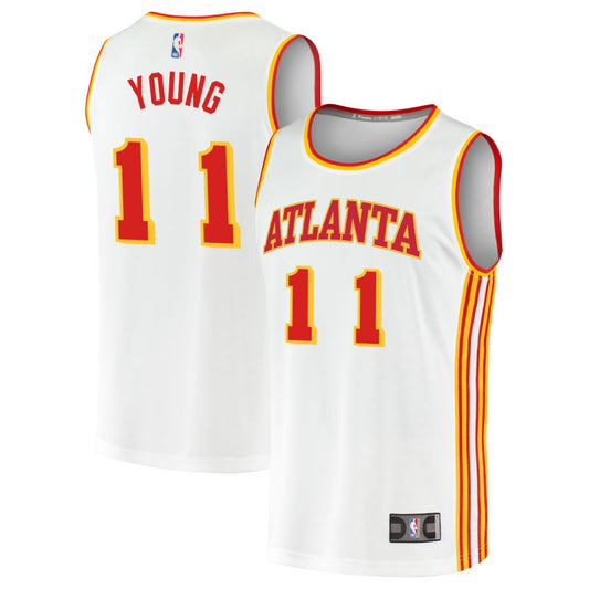 Trae Young  Atlanta Hawks Fanatics Branded Youth Fast Break Replica Jersey - Association Edition - White