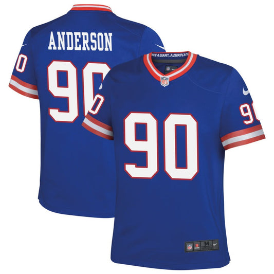 Ryder Anderson New York Giants Nike Youth Classic Game Jersey - Royal