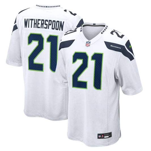 Men's Nike Devon Witherspoon White Seattle Seahawks Away Game Jersey