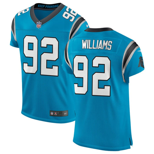 Raequan Williams Carolina Panthers Nike Classic Elite Jersey - Blue