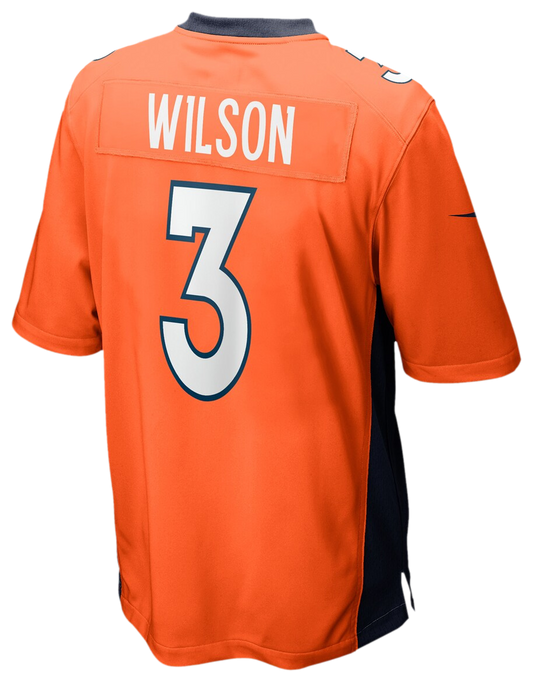 Men's Wilson Russell Nike Broncos Game Day Jersey - Orange