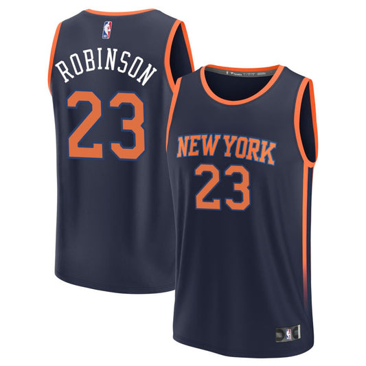 Mitchell Robinson New York Knicks Fanatics Branded Youth Fast Break Replica Jersey - Statement Edition - Navy