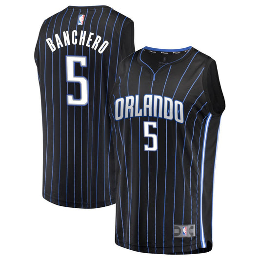 Paolo Banchero Orlando Magic Fanatics Branded Youth Fast Break Replica Jersey Black - Icon Edition