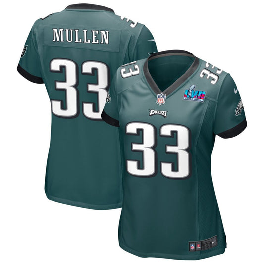 Tiawan Mullen Philadelphia Eagles Nike Women's Super Bowl LVII Game Jersey - Midnight Green