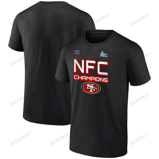 San Francisco 49ers NFC Champions Iconic Slant Black T-Shirt