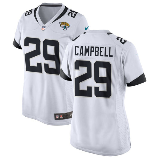 Tevaughn Campbell Jacksonville Jaguars Nike Women's Game Jersey - White