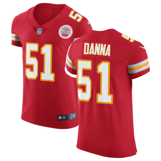 Mike Danna Kansas City Chiefs Nike Vapor Untouchable Elite Jersey - Red