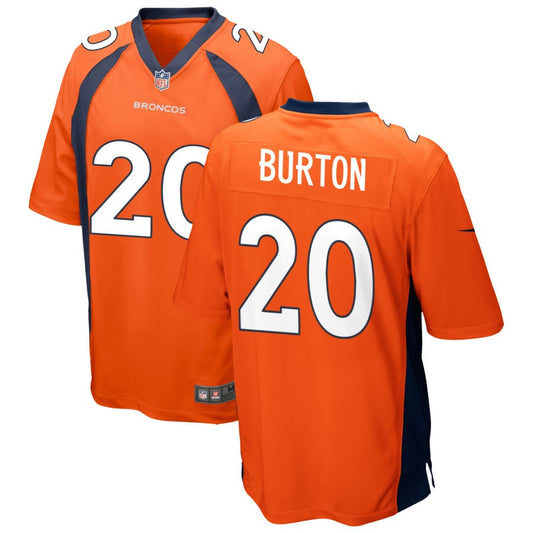 Michael Burton Denver Broncos Nike Game Jersey - Orange