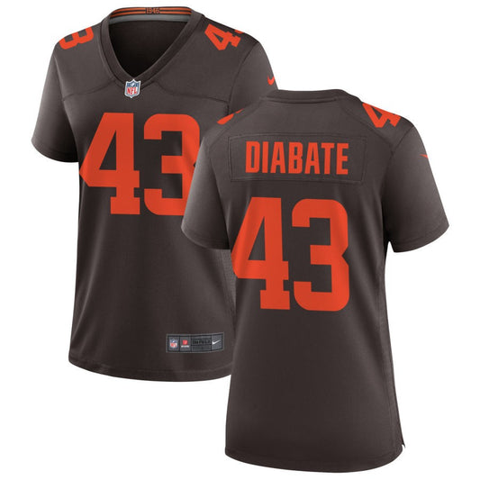 Mohamoud Diabate Cleveland Browns Nike Women's Alternate Game Jersey - Brown