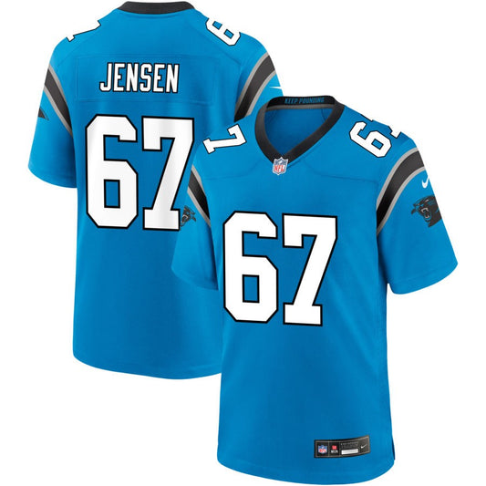 Nash Jensen  Carolina Panthers Nike Alternate Game Jersey - Blue