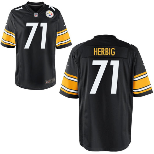 Nate Herbig Pittsburgh Steelers Nike Youth Game Jersey - Black