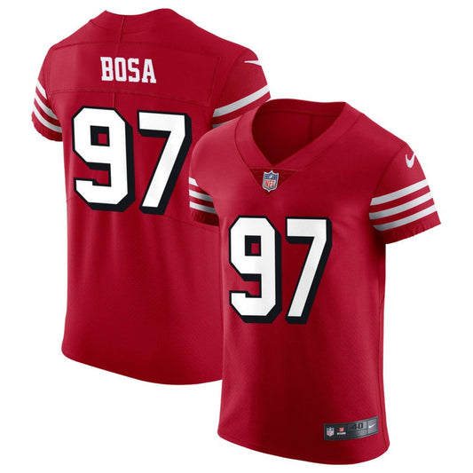 Nick Bosa San Francisco 49ers Nike Alternate Vapor Elite Jersey - Scarlet