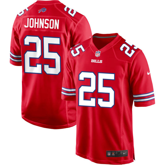 Ty Johnson Buffalo Bills Nike Alternate Game Jersey - Red