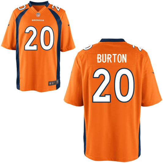 Michael Burton Denver Broncos Nike Youth Game Jersey - Orange