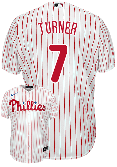 Trea Turner Jersey - Philadelphia Phillies Replica Adult Home Jersey