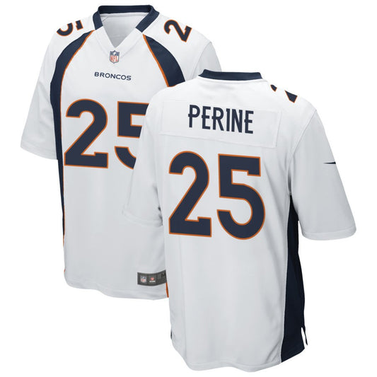 Samaje Perine Denver Broncos Nike Game Jersey - White