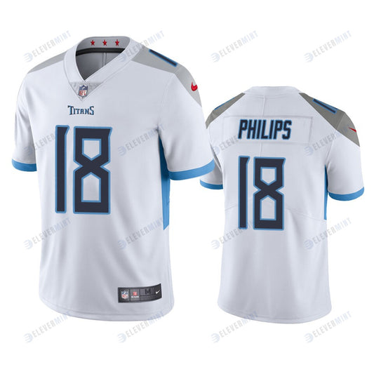 Tennessee Titans Kyle Philips 18 White Vapor Limited Jersey