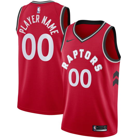 Toronto Raptors Nike 2020/21 Swingman Custom Jersey - Icon Edition - Red