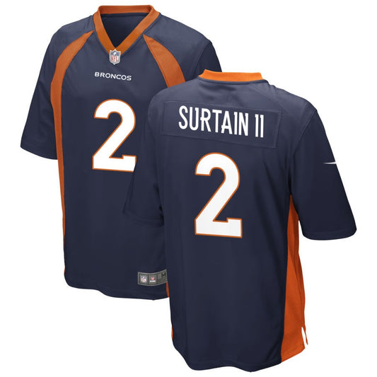 Pat Surtain II Denver Broncos Nike Alternate Game Jersey - Navy