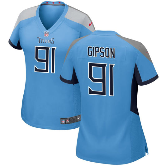 Trevis Gipson Tennessee Titans Nike Women's Alternate Game Jersey - Light Blue