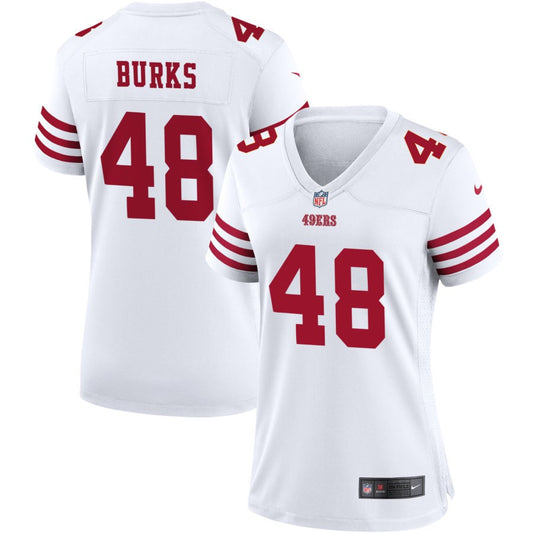 Oren Burks San Francisco 49ers Nike Women's Game Jersey - White