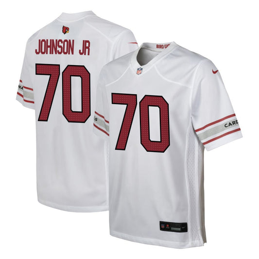 Paris Johnson Jr  Arizona Cardinals Nike Youth Game Jersey - White