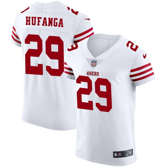 Talanoa Hufanga San Francisco 49ers Nike Vapor Elite Jersey - White