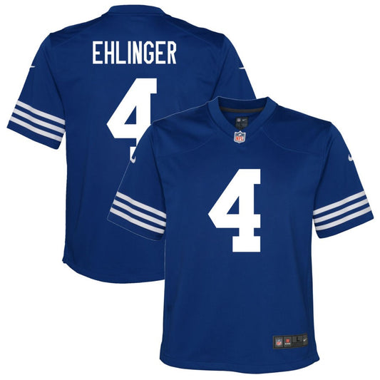 Sam Ehlinger Indianapolis Colts Nike Youth Alternate Game Jersey - Royal