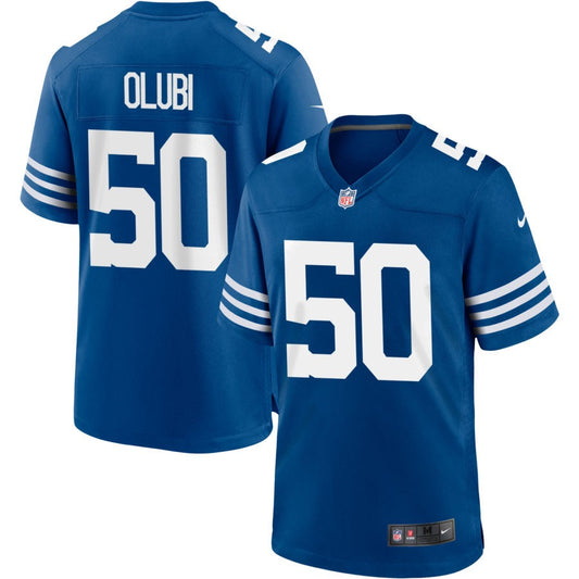 Segun Olubi Indianapolis Colts Nike Alternate Jersey - Royal