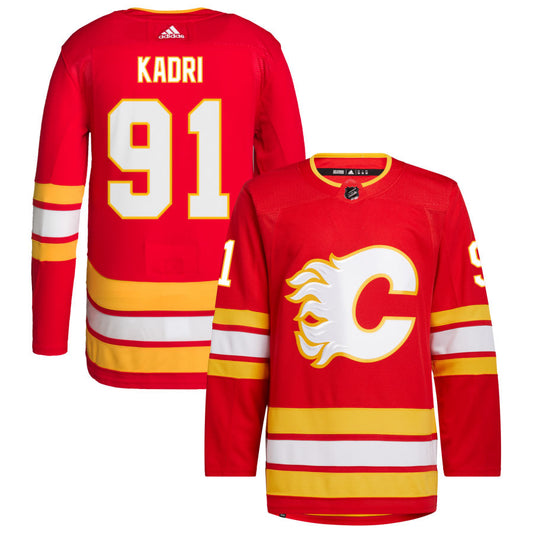 Nazem Kadri Calgary Flames adidas 2020/21 Home Primegreen Authentic Pro Jersey - Red