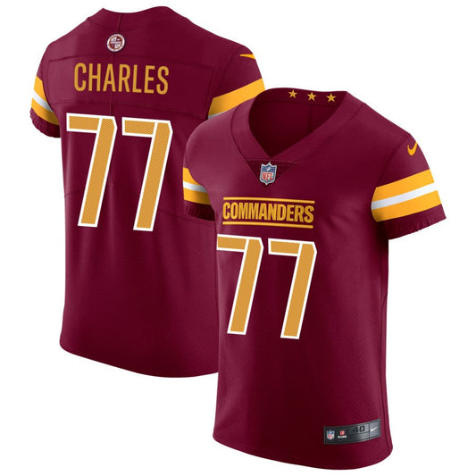 Saahdiq Charles Washington Commanders Nike Vapor Untouchable Elite Jersey - Burgundy