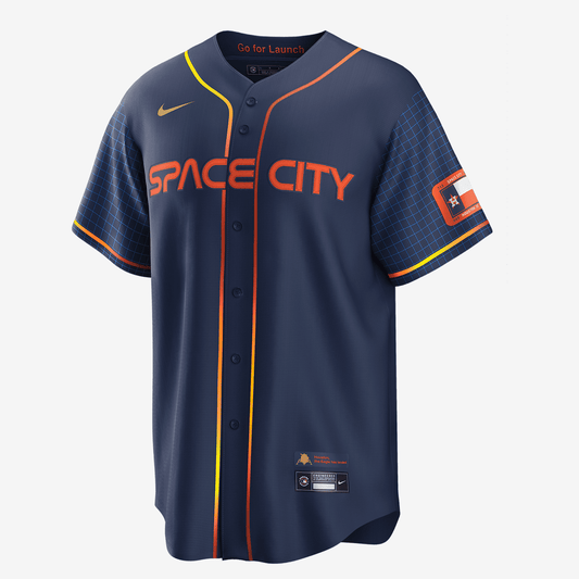 MLB Houston Astros City Connect Men's Replica Baseball Jersey - Navy/Navy