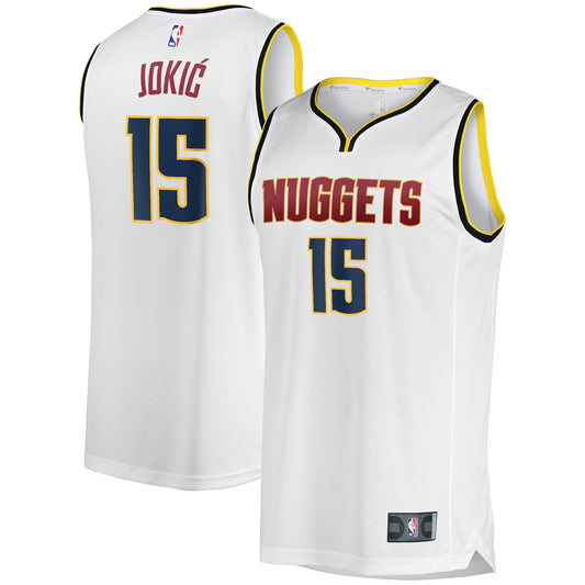 Nikola Jokic Denver Nuggets Fanatics Branded Fast Break Player Jersey - Association Edition - White