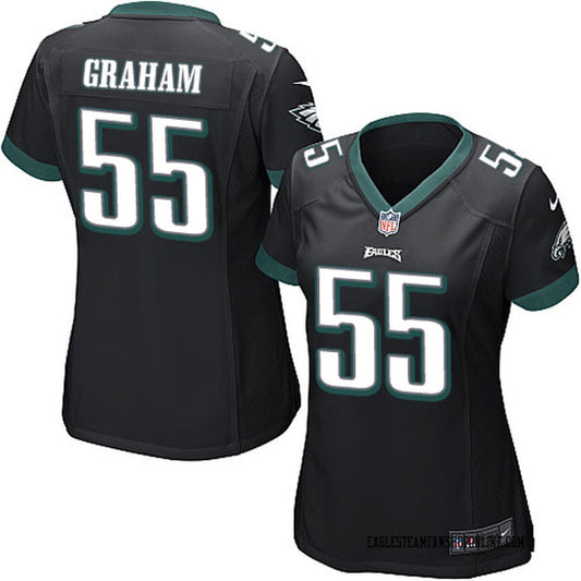 Women's Philadelphia Eagles Brandon Graham Game Jersey - Black