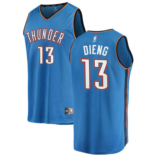 Ousmane Dieng Oklahoma City Thunder Fanatics Branded 2019/20 Fast Break Replica Jersey Blue - Icon Edition