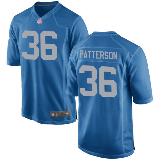 Riley Patterson Detroit Lions Nike Throwback Game Jersey - Blue