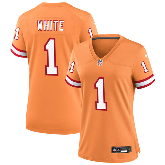 Rachaad White Tampa Bay Buccaneers Nike Women's Throwback Game Jersey - Orange