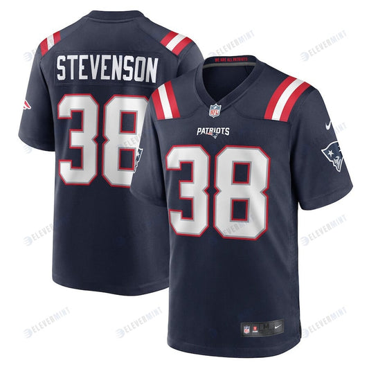 Rhamondre Stevenson 38 New England Patriots Men Game Jersey - Navy