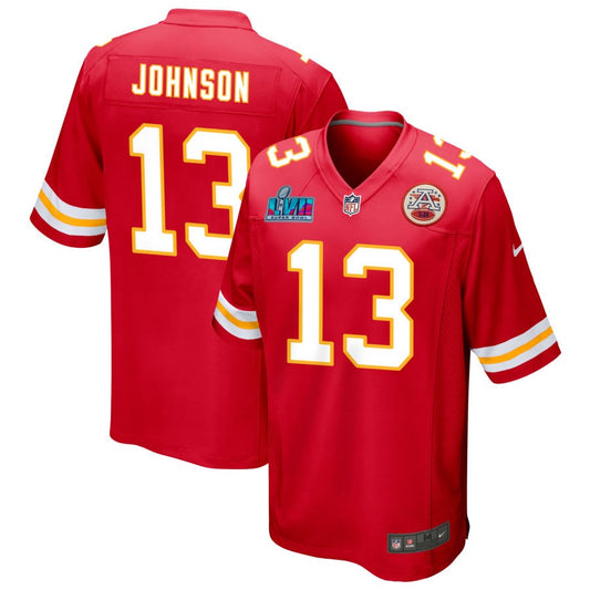 Nazeeh Johnson Kansas City Chiefs Nike Super Bowl LVII Game Jersey - Red