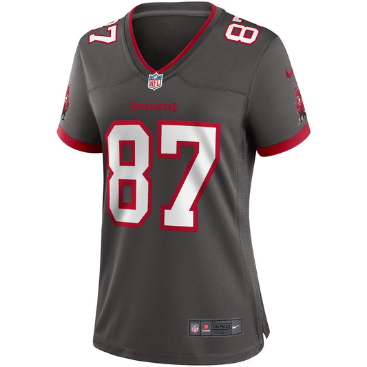 Women's Rob Gronkowski Nike Buccaneers Throwback Game Jersey - Grey