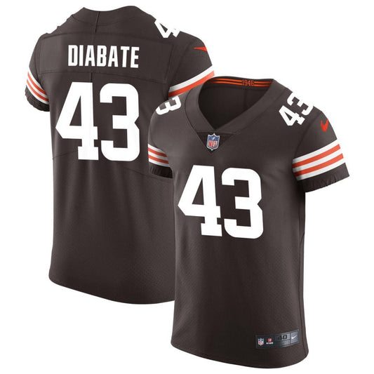 Mohamoud Diabate Cleveland Browns Nike Vapor Elite Jersey - Brown